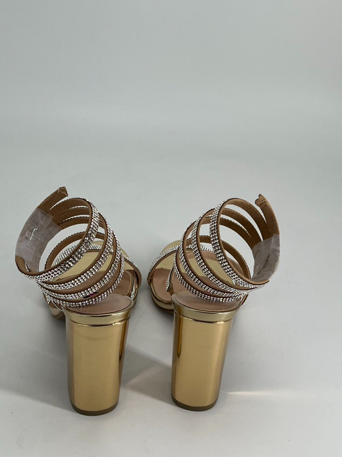 Diamond Crystal Straps Womens Heels Sandals size 8.5
