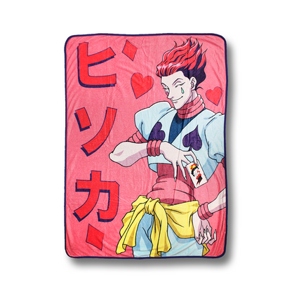 Just Funky Hunter x Hunter Hidoku Fleece Lightweight Blanket Bedding Hisoka