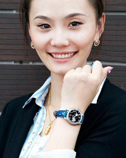 Time100 Simple Women's Watches Rose Gold Stainless Steel Mesh Band Waterproof 50