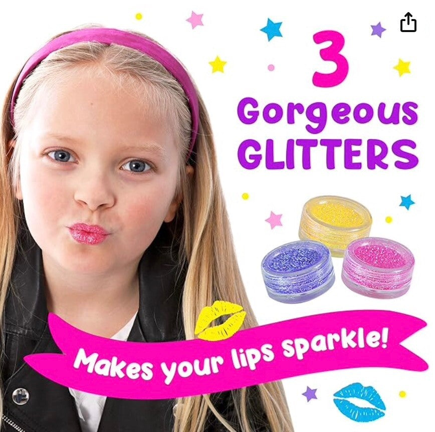 Original Stationery Make Your Own Lip Balm Lab, 24-Piece Lip Gloss Making Kit fo