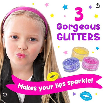 Original Stationery Make Your Own Lip Balm Lab, 24-Piece Lip Gloss Making Kit fo