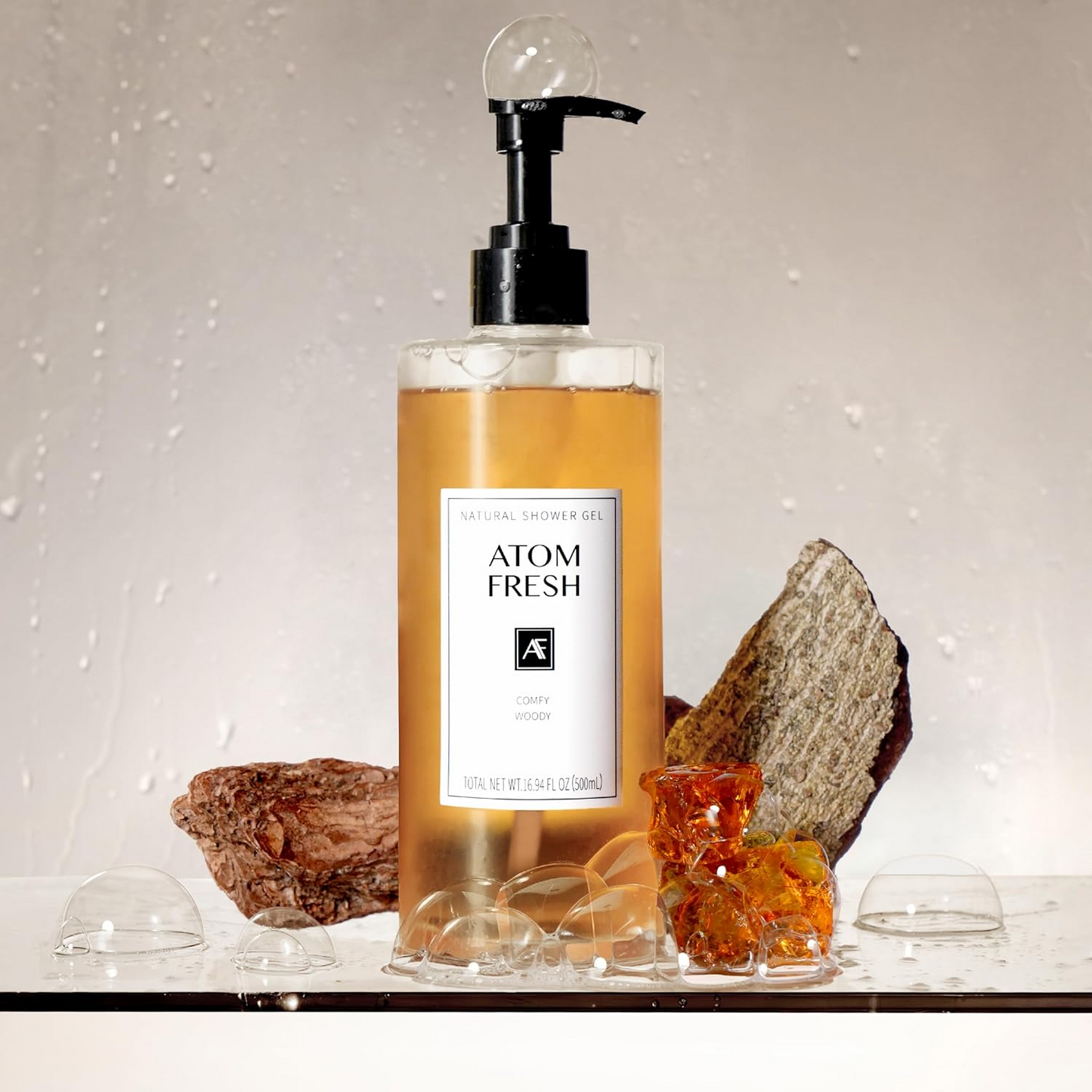 Comfy Woody Body Wash for Women, 16.94 fl oz Relaxing Spa Shower