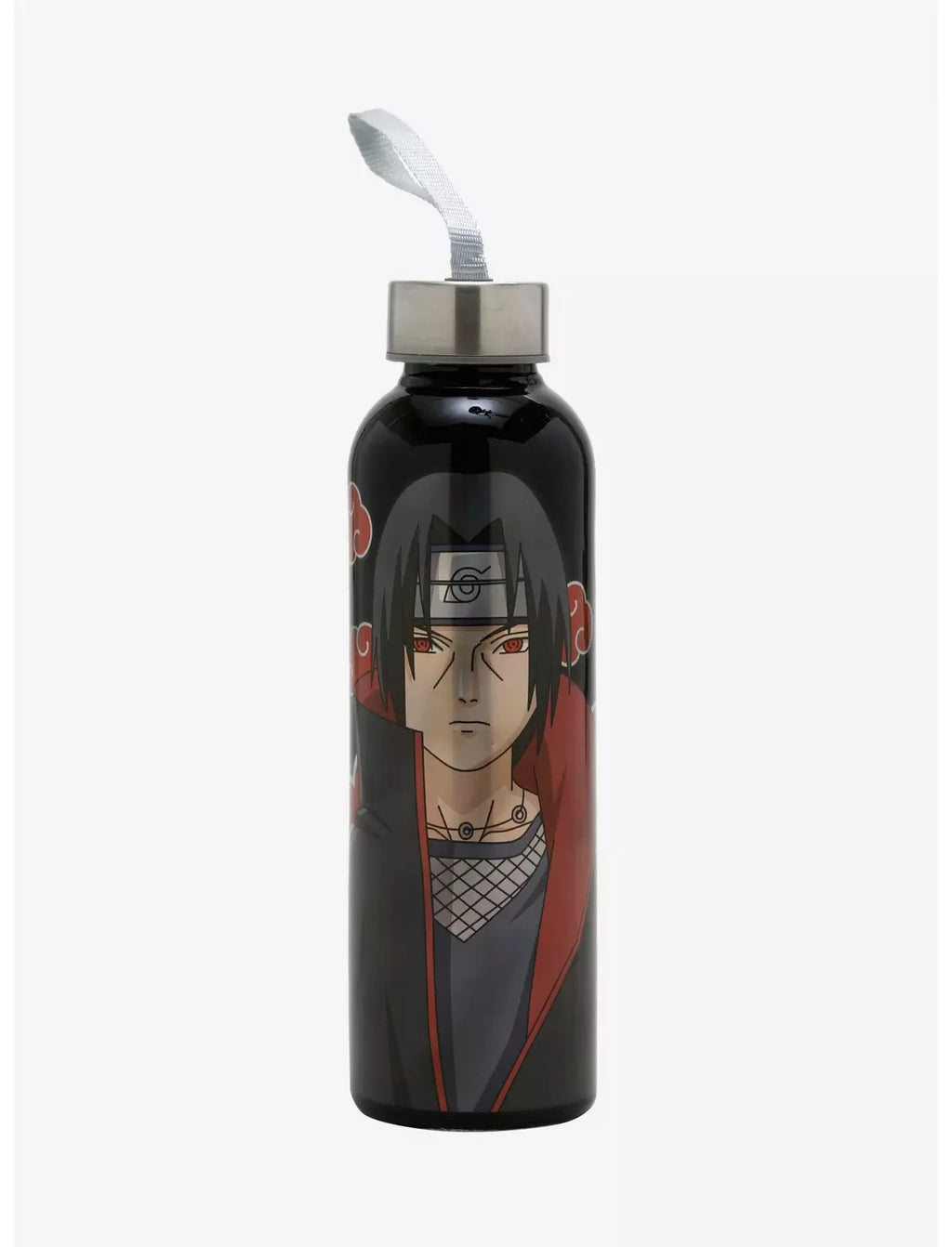 NARUTO SHIPPUDEN ITACHI AKATSUKI GLASS WATER BOTTLE