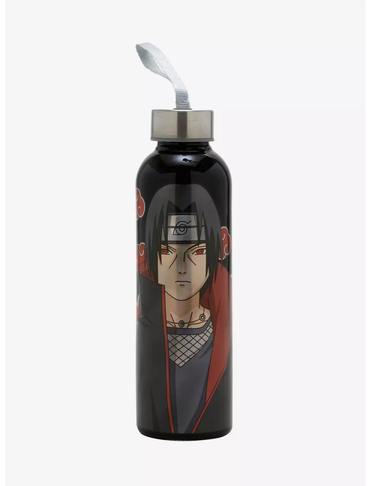 NARUTO SHIPPUDEN ITACHI AKATSUKI GLASS WATER BOTTLE