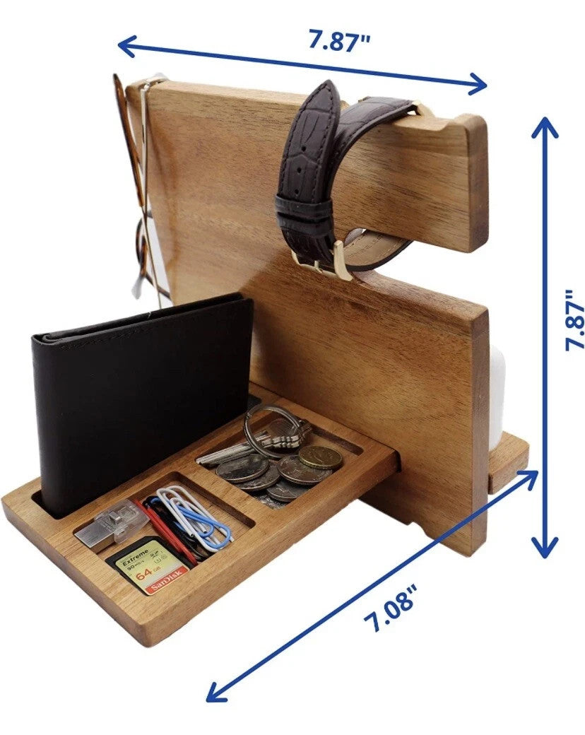 Wooden Docking Station/Nightstand Organizer