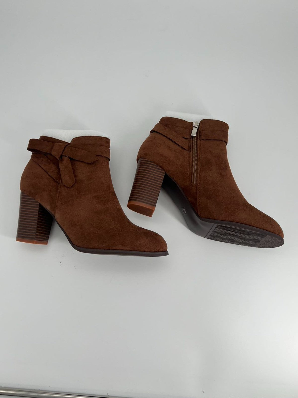 Booties Warm Winter Party Club Street  Brown Shoes Size 11 US