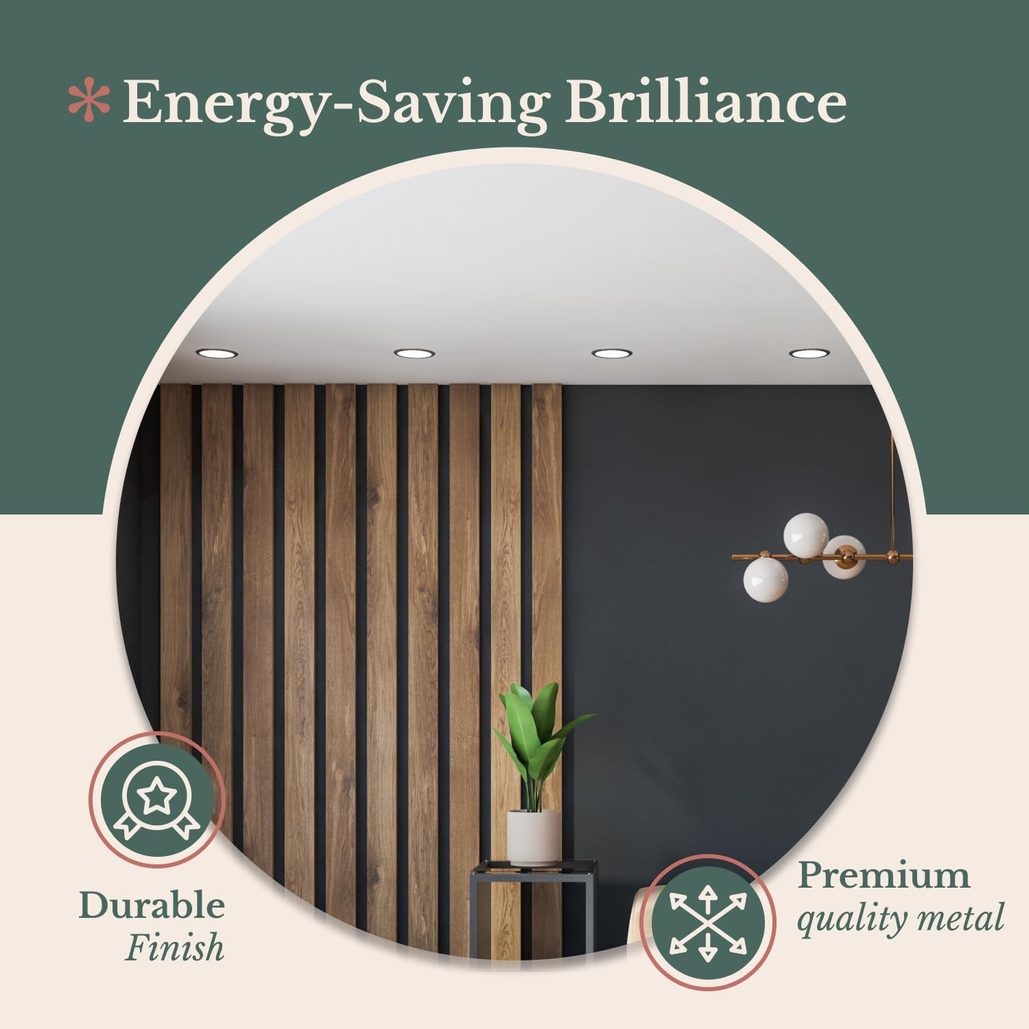 5.5” LED Flush Mount Disk Light – Brushed Nickel, 3000K Warm White