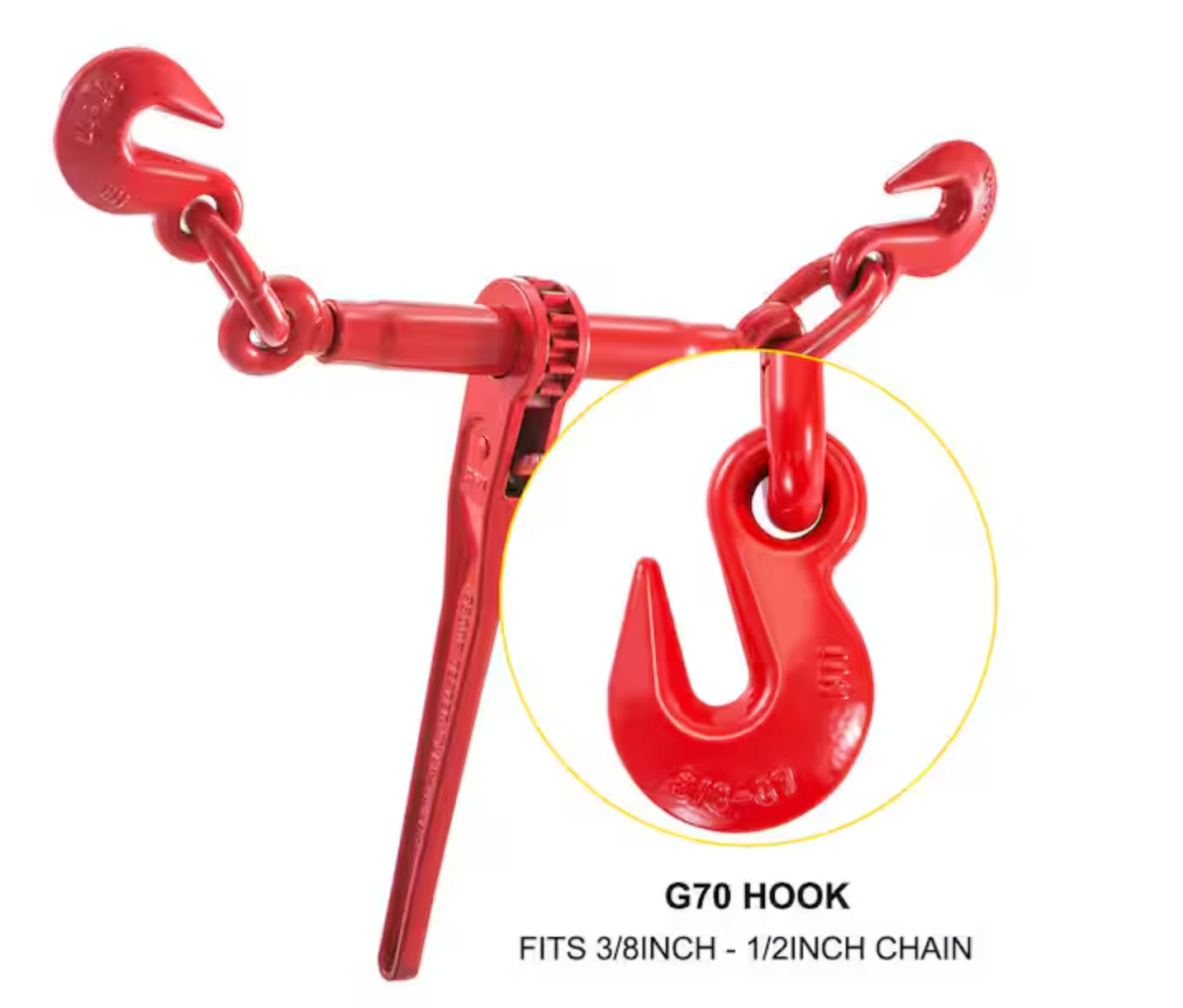 3 /8 in.-1/2 in. Cable Ratchet Binders-9215LBS. Secure Working Load with G70