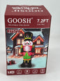 7.2 FT Christmas Inflatable Nutcracker Soldier Blow up with Build-in LED Lights