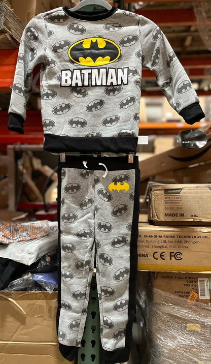 Boys 6 Batman Crewneck Sweatshirt Sweatpants Joggers Set Winter Superhero