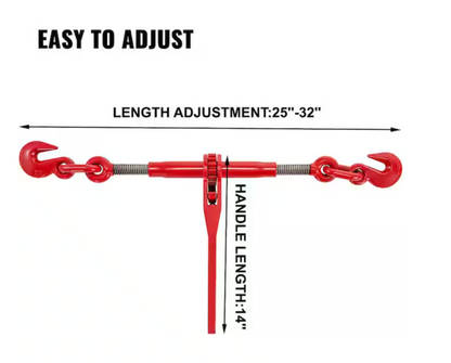 3 /8 in.-1/2 in. Cable Ratchet Binders-9215LBS. Secure Working Load with G70