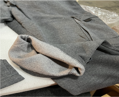 Big Boys Fleece Cargo Sweatpants Charcoal Male  |  Size L