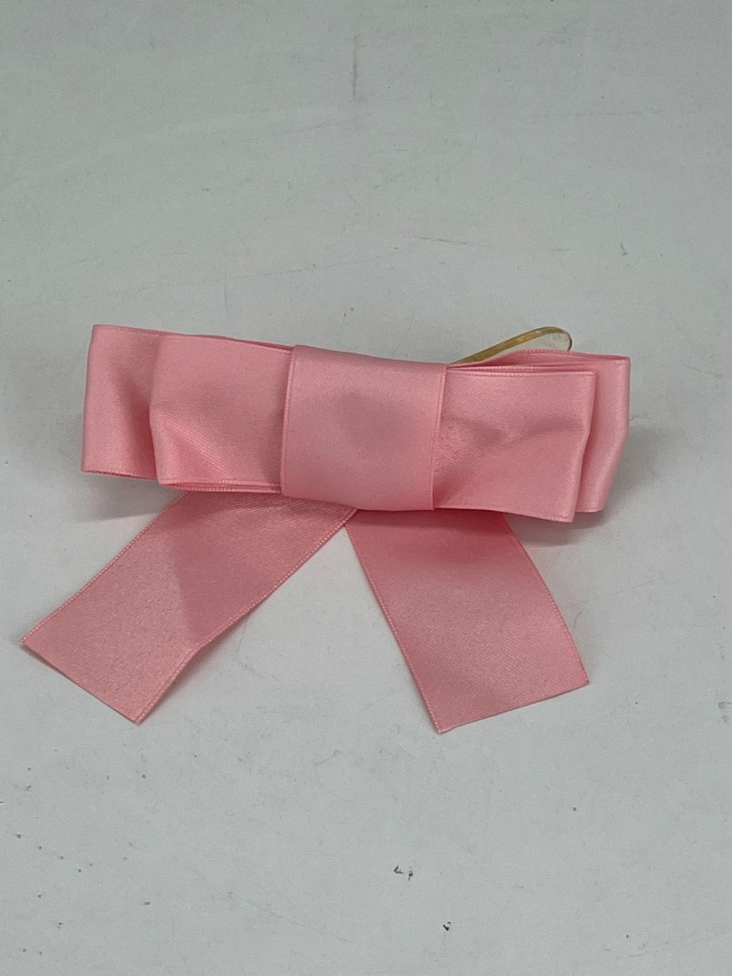 Pink Satin Stylish Bow Big Ribbon Bow Knot Hair Clip All Hair Types Non Slip