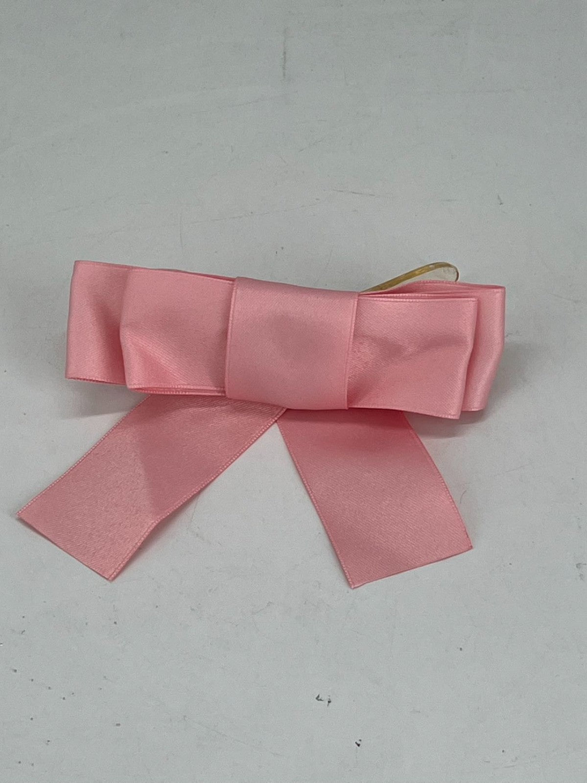 Pink Satin Stylish Bow Big Ribbon Bow Knot Hair Clip All Hair Types Non Slip