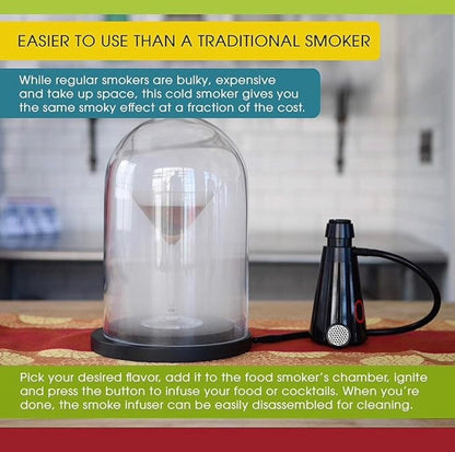 Vesta Precision Portable Gusto Smoker | Smoke Infuser for Food and Beverages