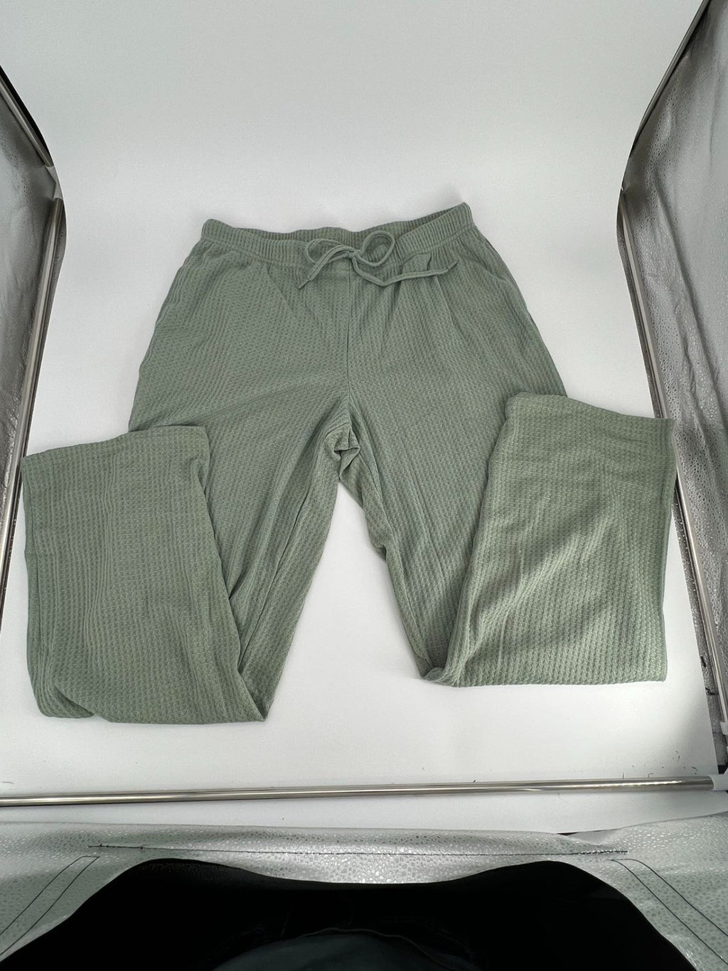 Women's Cami Top & Pants, Pajamas with Pockets, Spaghetti Straps  green Size XL