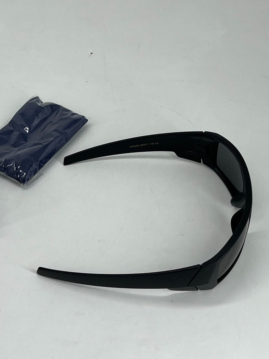 Sunglasses Wrap Around Polarized Womens Men Oval Fashion Sport Shad Black