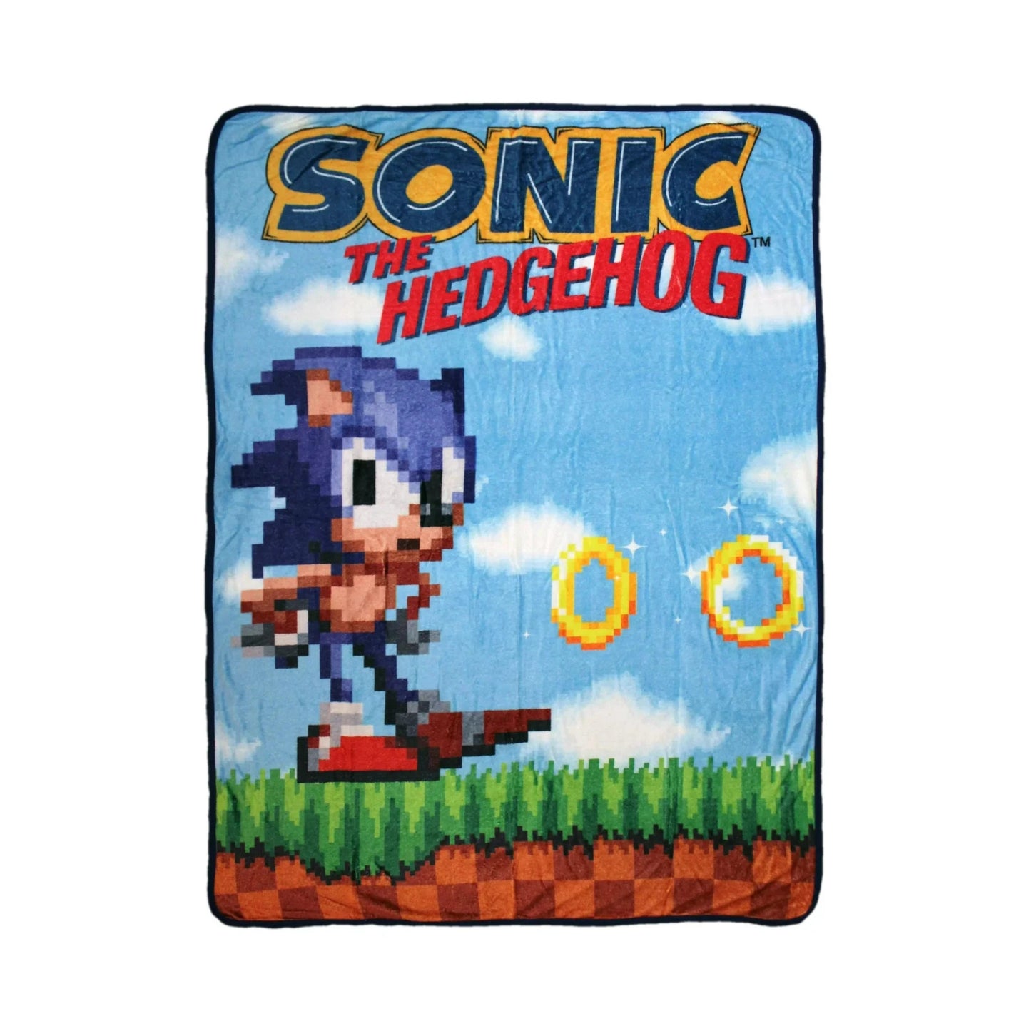 Sonic The Hedgehog Blanket Fleece Throw 45" X 60" NEW