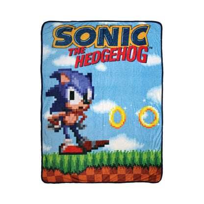 Sonic The Hedgehog Blanket Fleece Throw 45" X 60" NEW