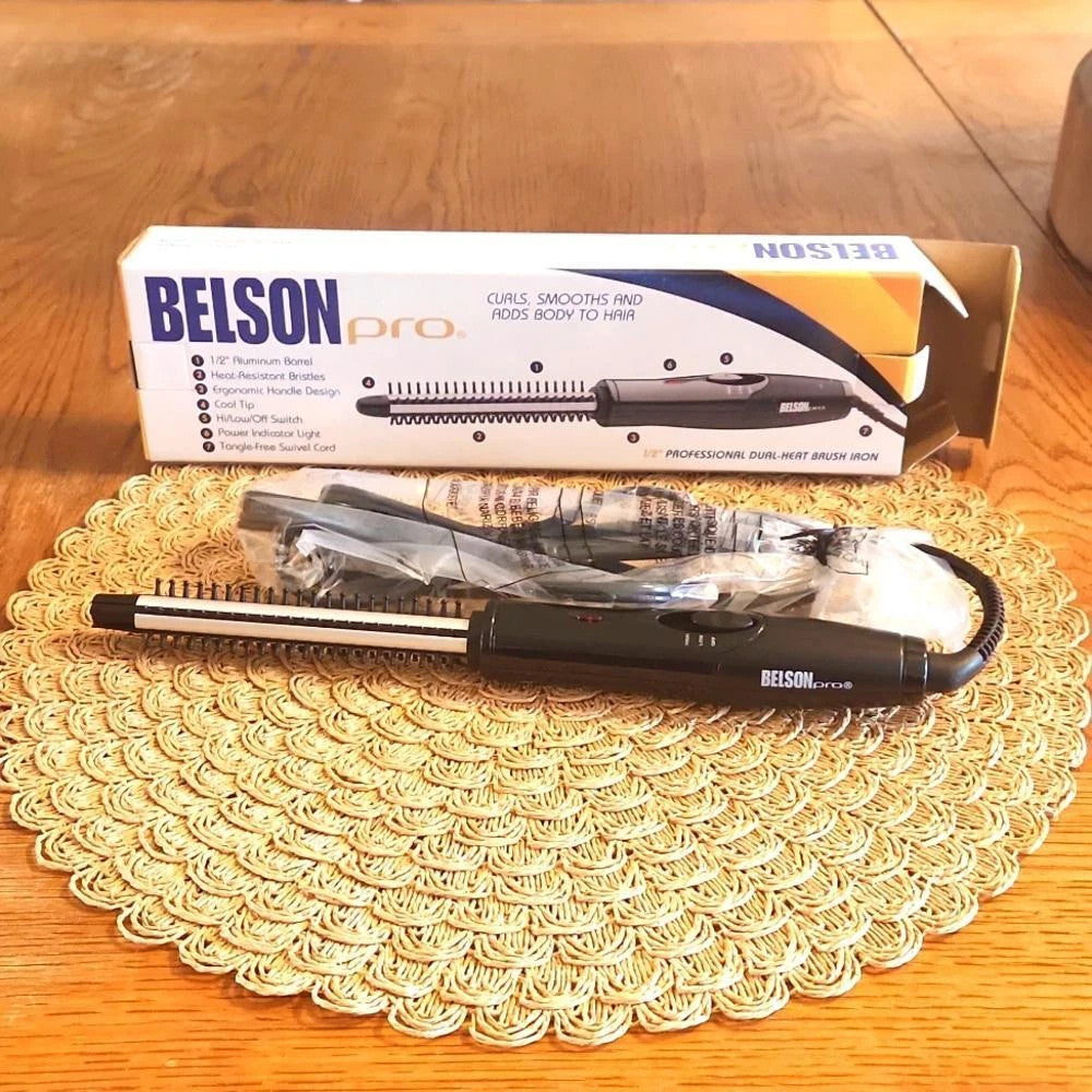 Professional Dual-Heat 1/2" Brush Iron