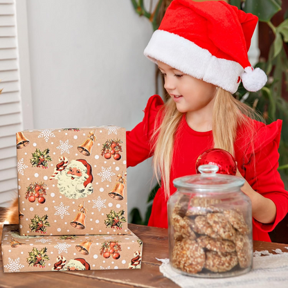 Reversible Newspaper Christmas Wrapping Paper  17 Inches X 16.5 Feet