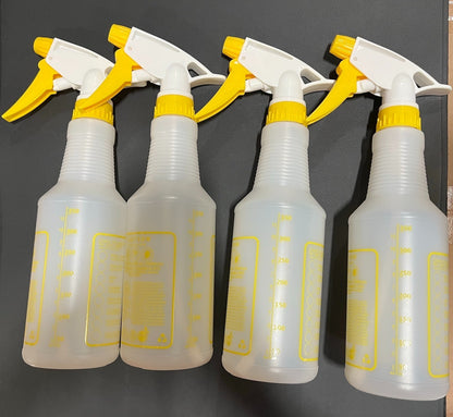 4 Pack) Great Value All Purpose Plastic Spray Bottle (11.8 fl oz)-Yellow