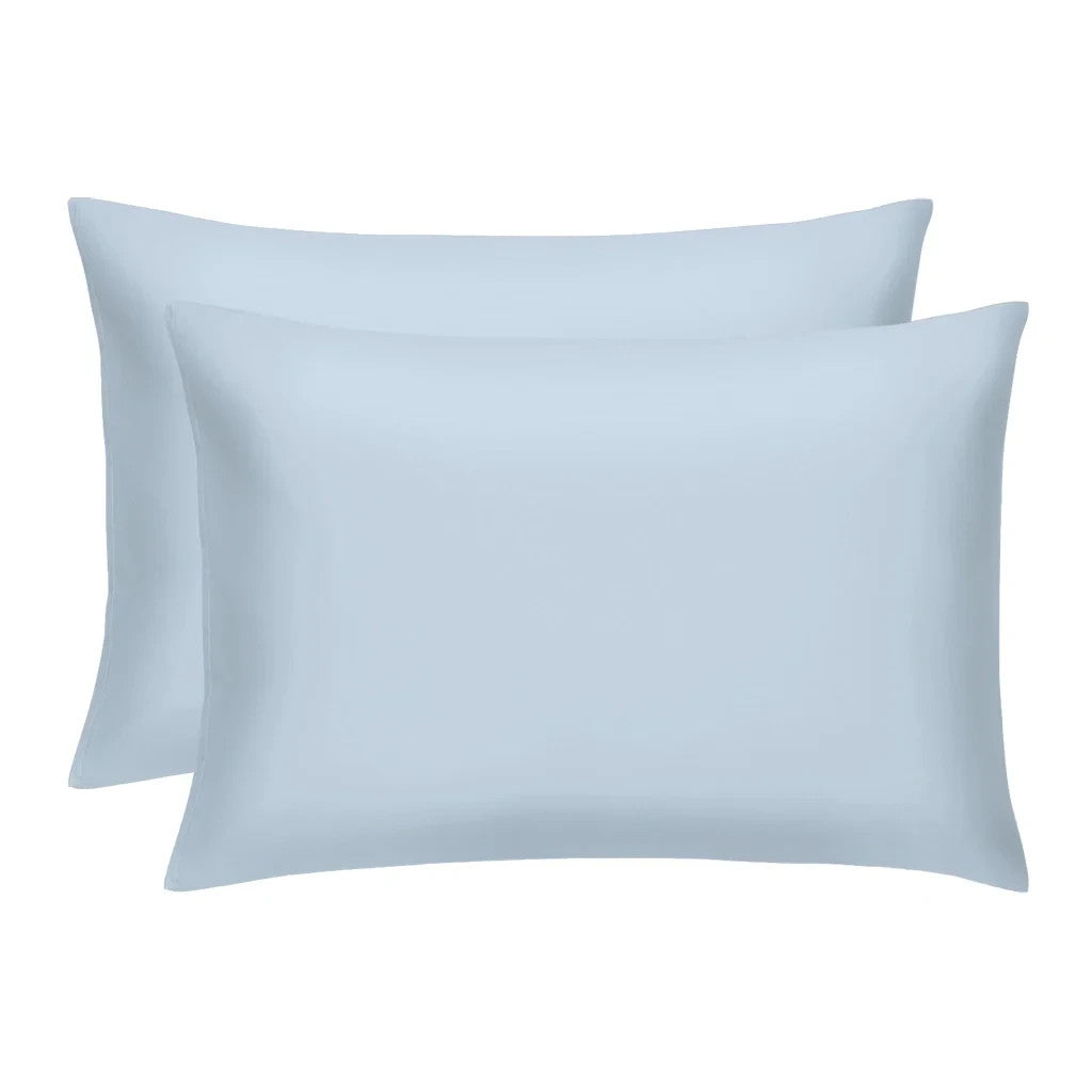 Sky Blue King Pillowcases, 2-Pack, Luxe Silky Soft, 20” x 37”