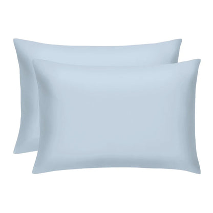Sky Blue King Pillowcases, 2-Pack, Luxe Silky Soft, 20” x 37”