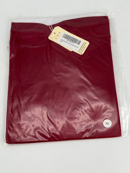 Women's 50% Silk Stretchy Drape Neck T-Shirts top blouse Red M