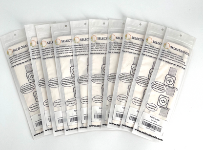 10-Pack Champagne Solid Loop Apple Watch Bands, 0.8 x 7.1Inch, Fits 42mm/44mm/45