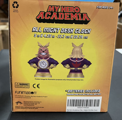 ALL MIGHT DESK CLOCK NEW