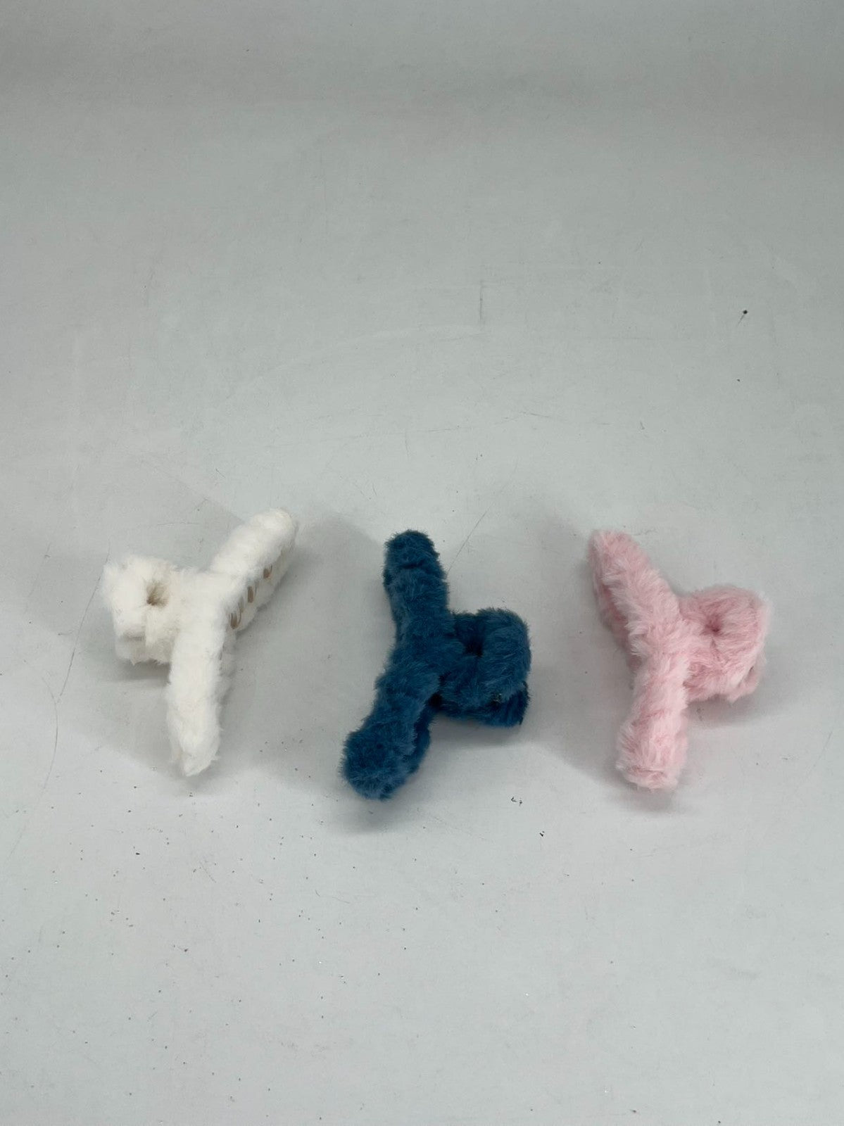 Large Hair Claw Faux Rabbit Fur Clips Barrettes Women Girl Hair Accessory NEW