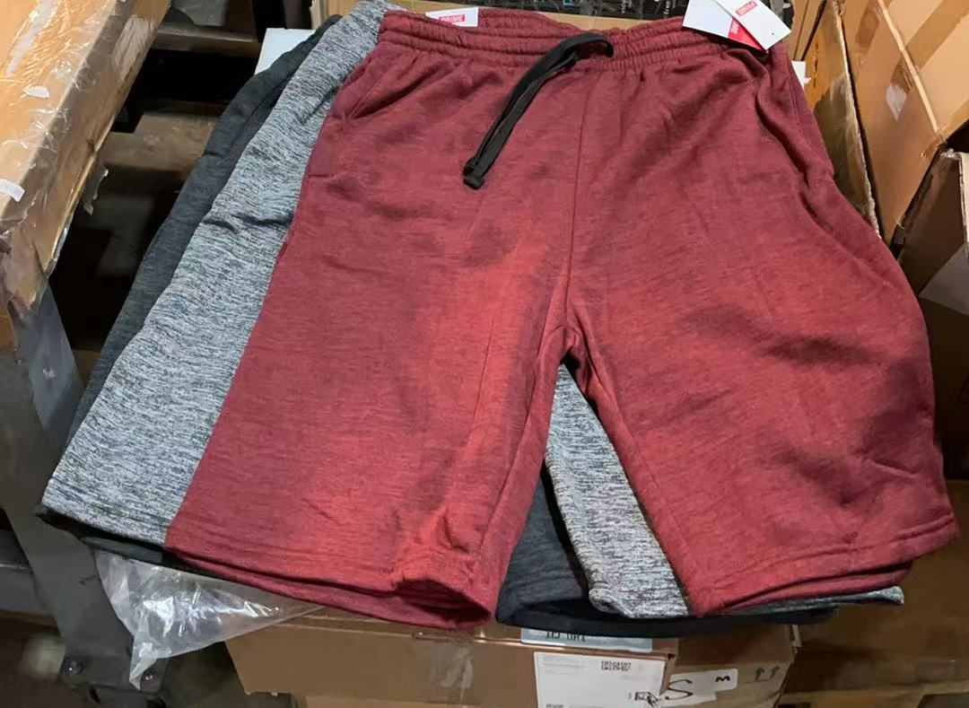 3packs Men's Performance Shorts L red/grey/dark grey