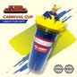 My Hero Academia All Might Tumbler With Straw Carnival Cup 20 oz Plastic Anime