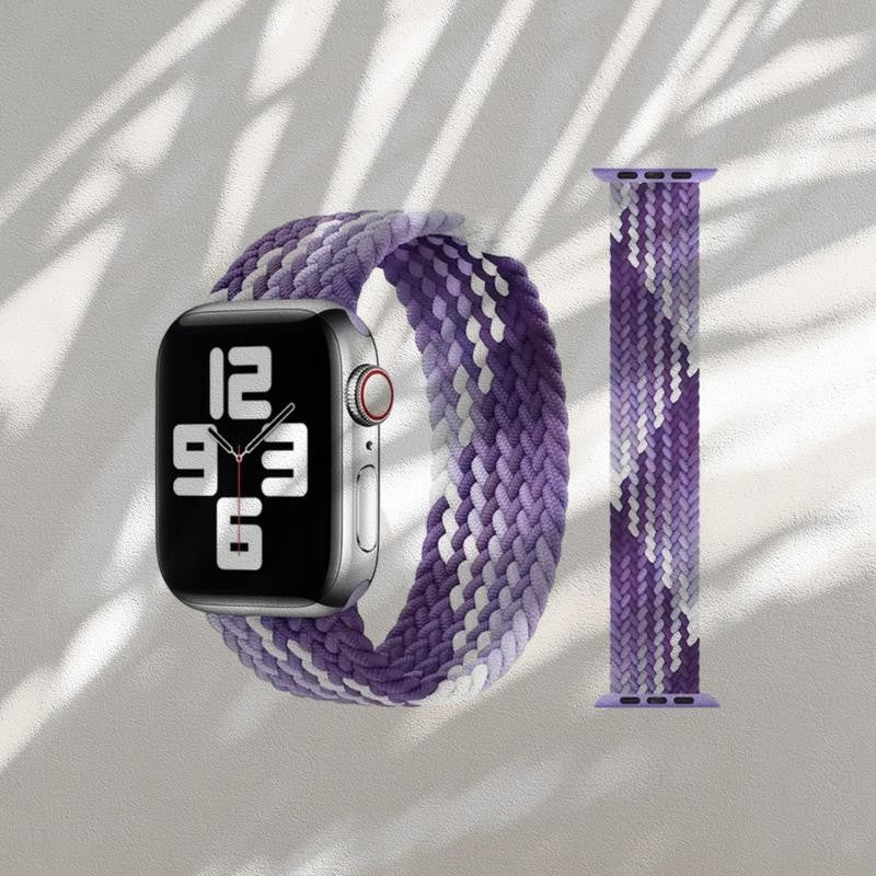 10-Pack XS  purple  Solid Loop Watch Bands 0.8 x 5.6Inch , Fits 42mm/44mm/45mm