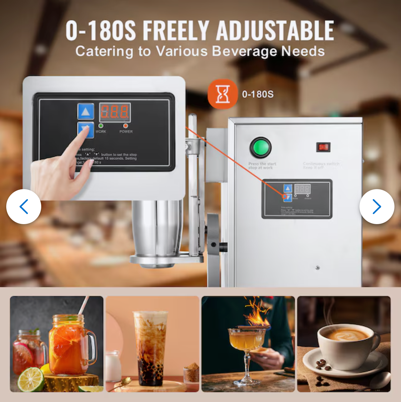 Commercial Auto Double Cup Milk Tea Shaking Machine Bubble Boba Milk Tea Shaker