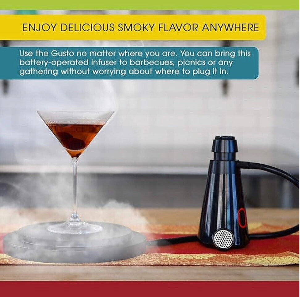Vesta Precision Portable Gusto Smoker | Smoke Infuser for Food and Beverages