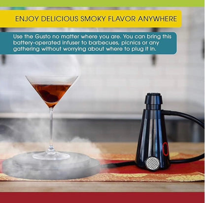 Vesta Precision Portable Gusto Smoker | Smoke Infuser for Food and Beverages