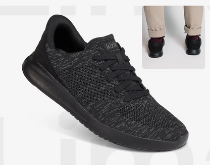Kizik Lima Black Black Outsole Women's Athletic Sneaker Men's-6.5 Women 8 X-Wide