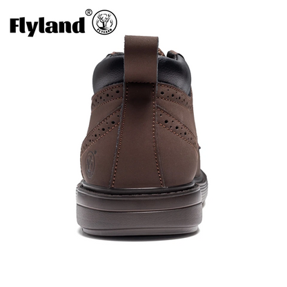 Men's Vintage Classical Genuine Leather Chukka Boots Shoes.