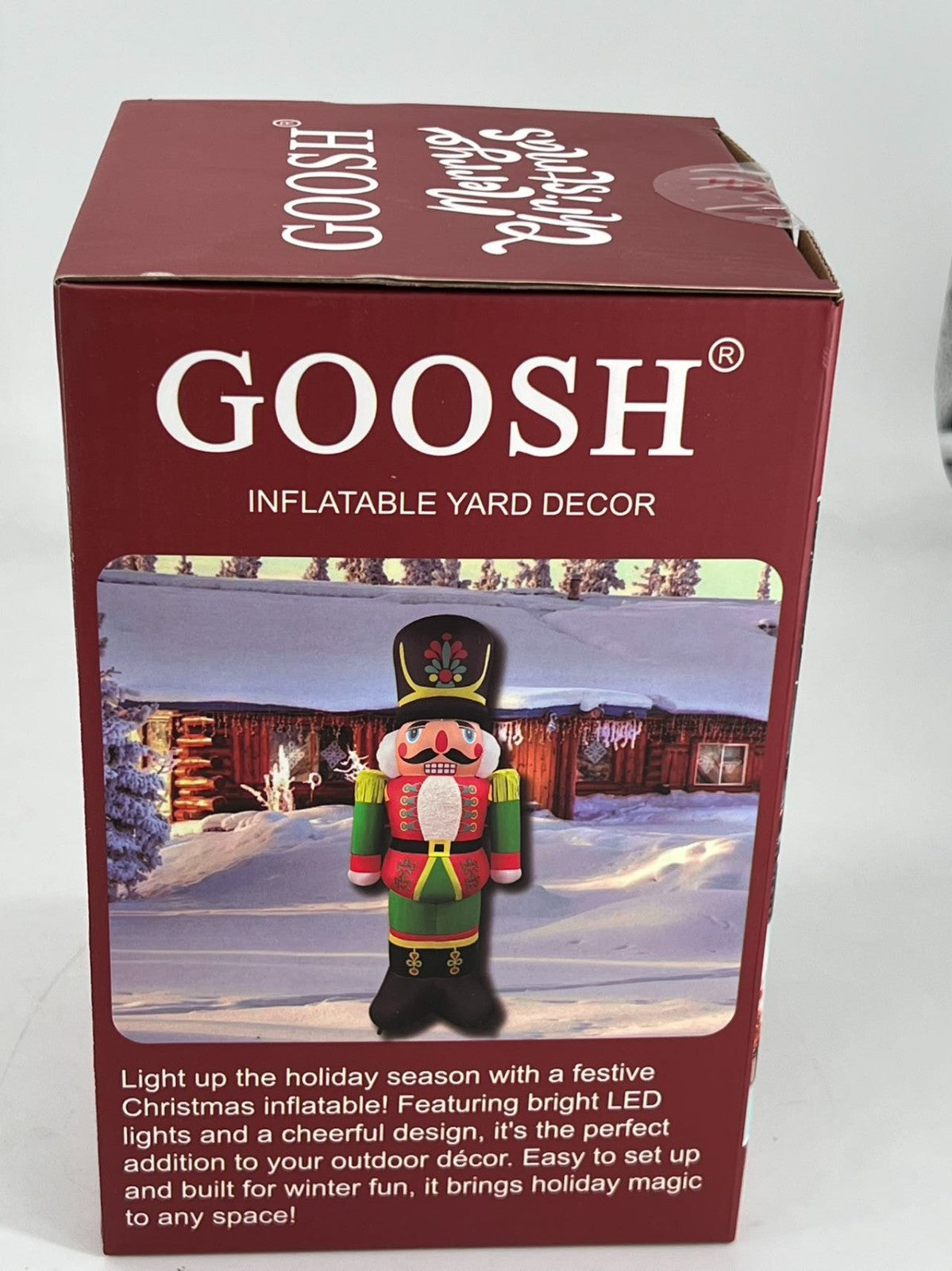 7.2 FT Christmas Inflatable Nutcracker Soldier Blow up with Build-in LED Lights