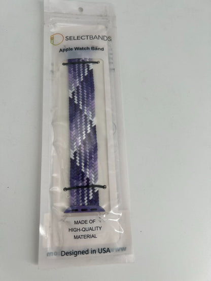 5 -Pack S  Aztec Purple Loop Watch Bands 0.8 x 5.6 Inch Fits 38mm/40mm/41mm
