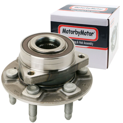 MotorbyMotor 512593 Front Rear Wheel Bearing and Hub Assembly