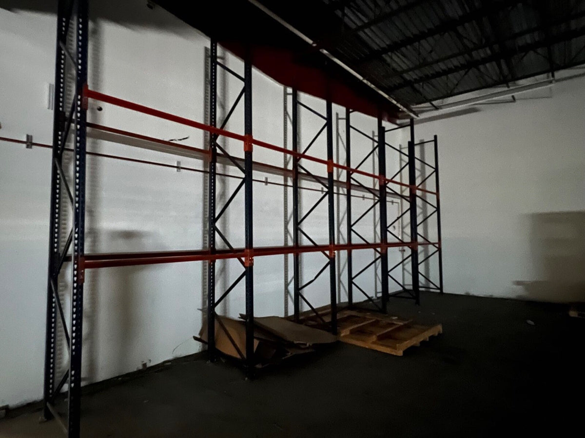 Heavy Duty Garage Shelving Unit, medium duty warehouse racks, already teared dow.