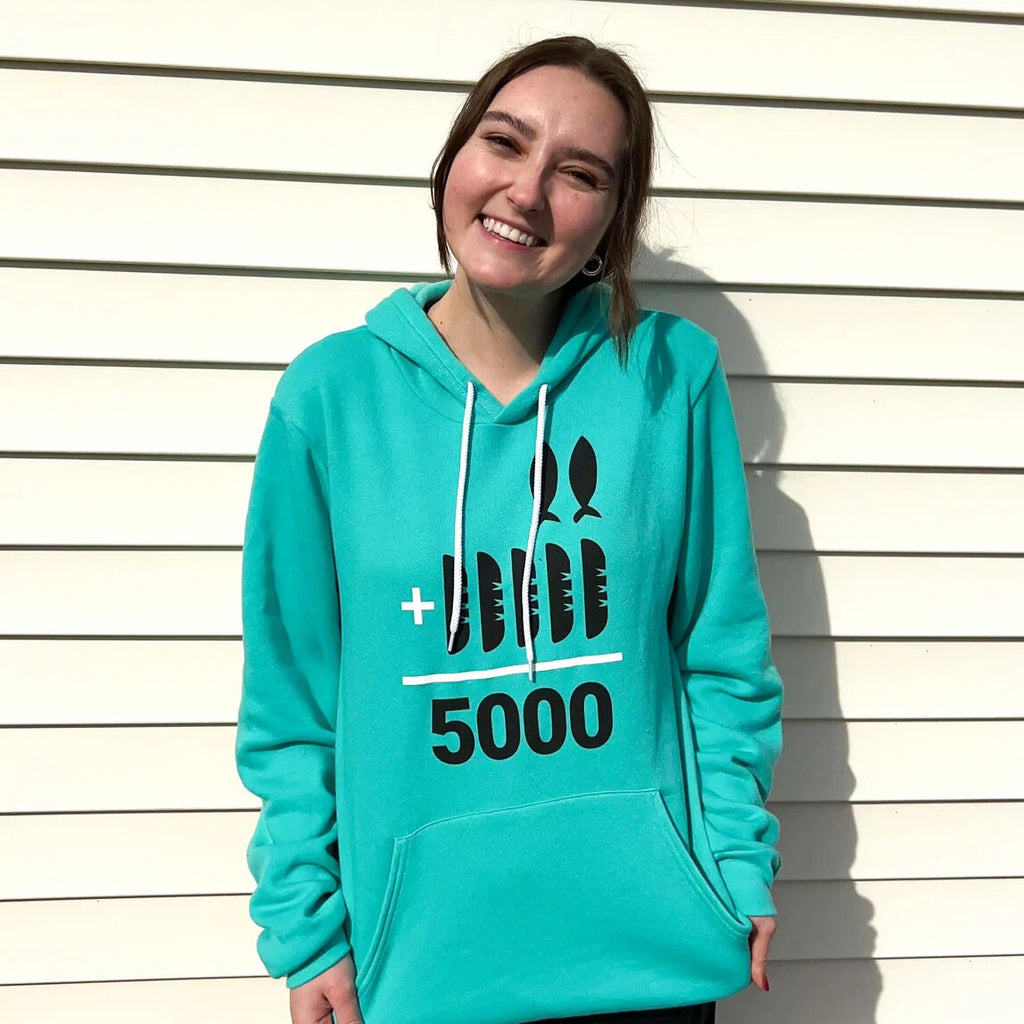 2+5=5000 P.O.H TEAL Hoodie SM