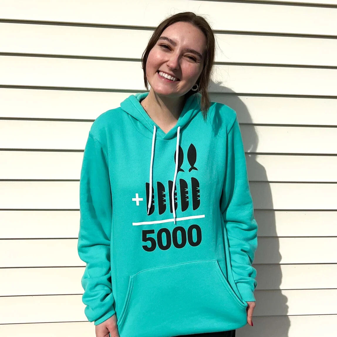 2+5=5000 P.O.H TEAL Hoodie SM
