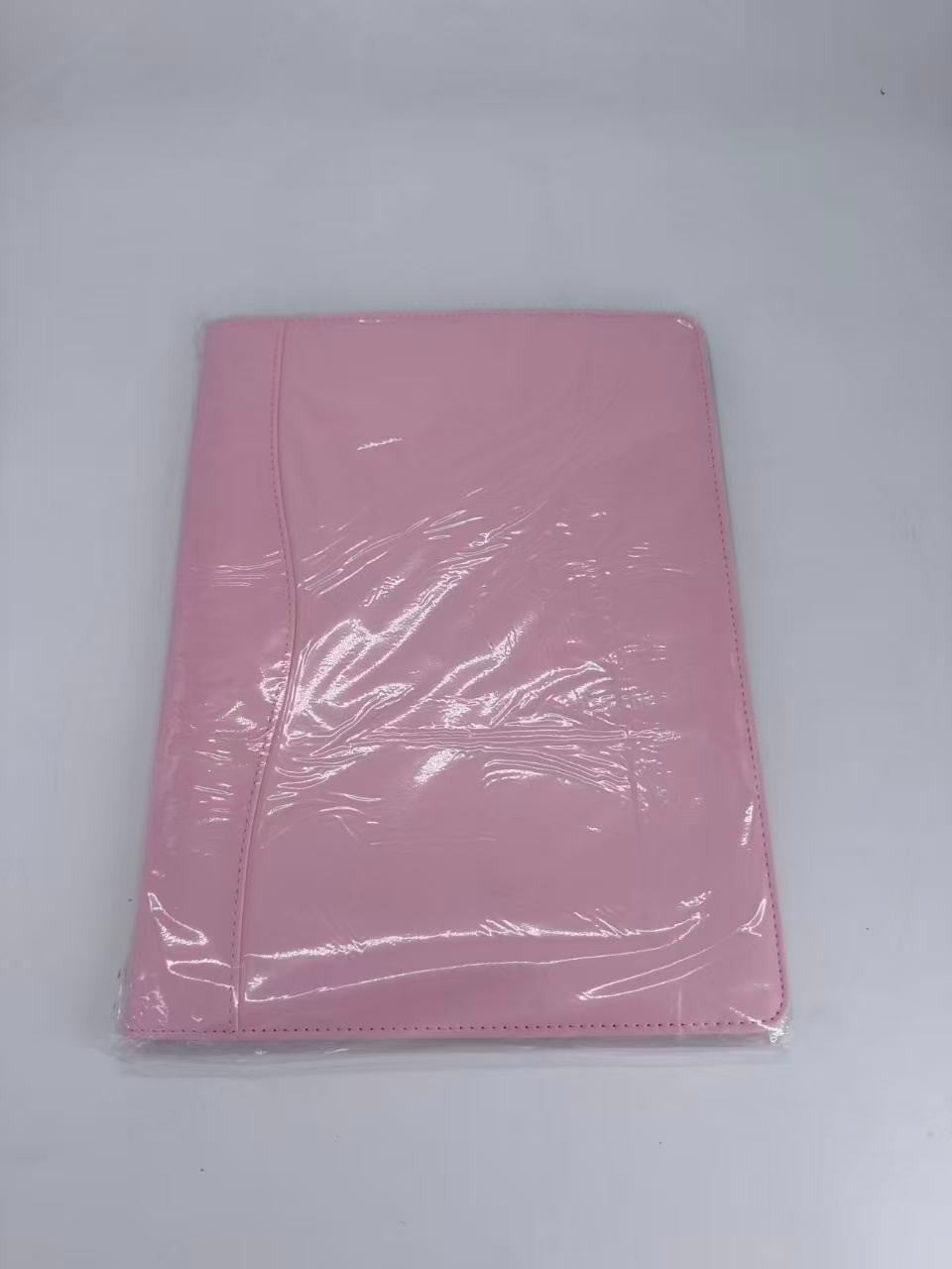pink Leather Portfolio Folder Padfolio Business