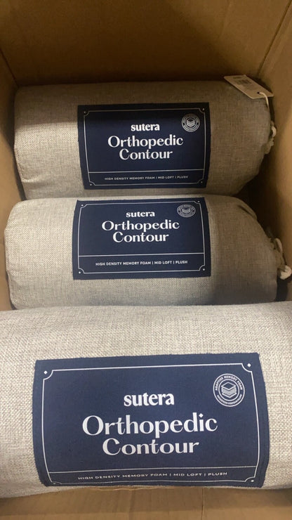SUTERA - Contour Memory Foam Pillow for Sleeping Orthopedic Cervical Support
