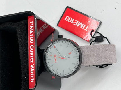 Men's Analogue Quartz Watch with Textile Cork Strap  light grey