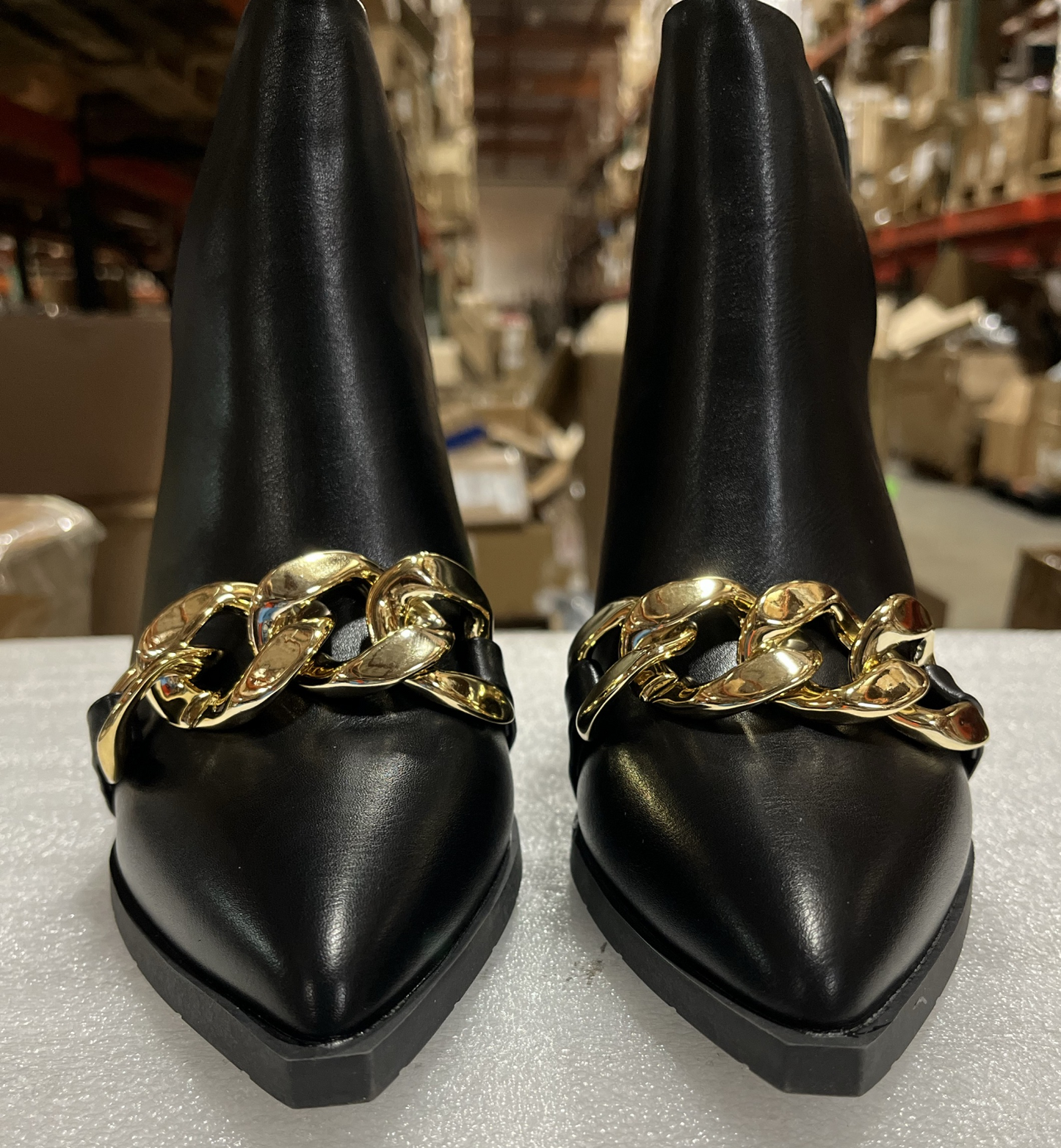 Womens Pointed Colour : Black，Size:7